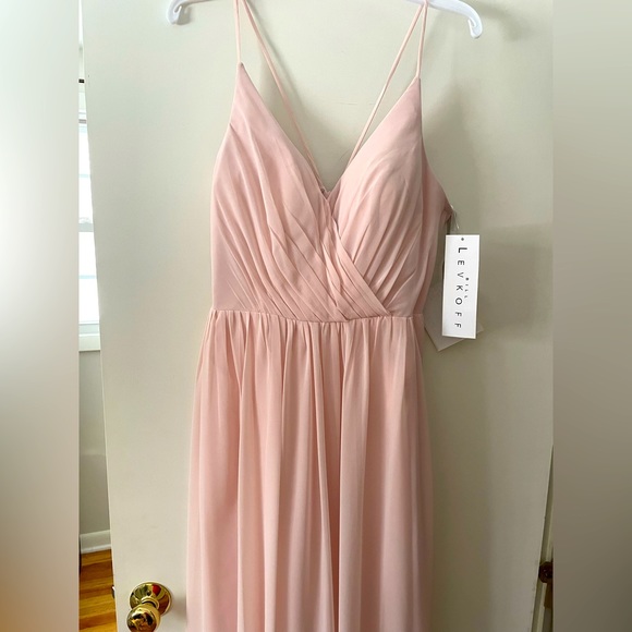 BRAND NEW NEVER WORN petal pink bridesmaid dress. - Picture 3 of 5